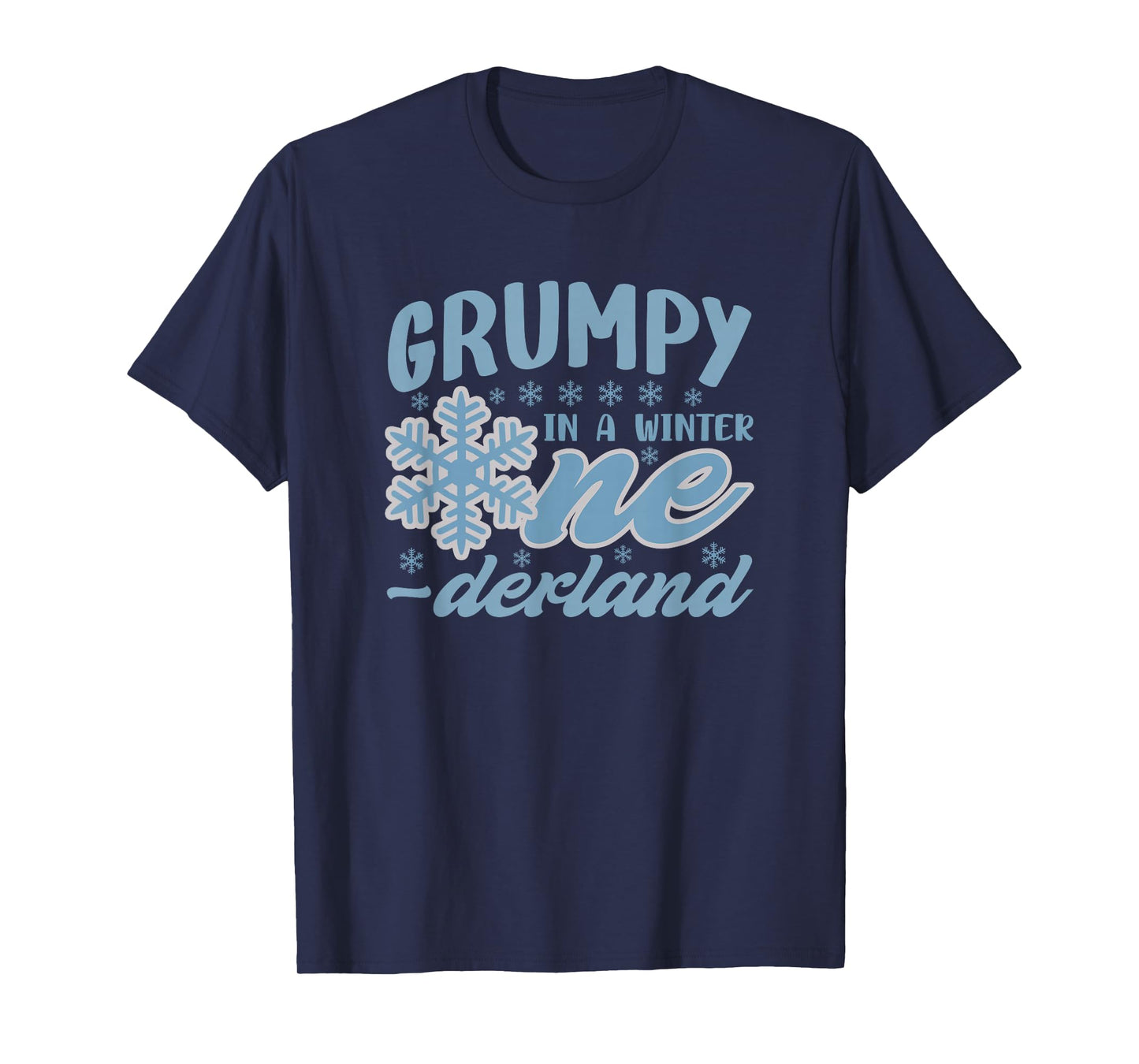 Grumpy in A Winter Onederland Bday Girl Sweet Snowflake T-Shirt