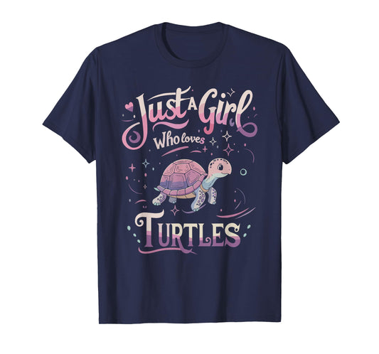 Turtle Cute Girl Men Women T-Shirts T-Shirt