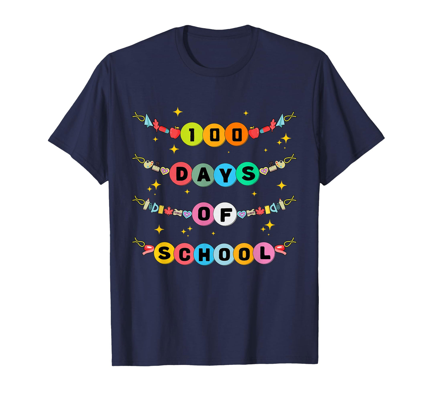 100th Day of School Teachers Kids Child Happy 100 Days T-Shirt