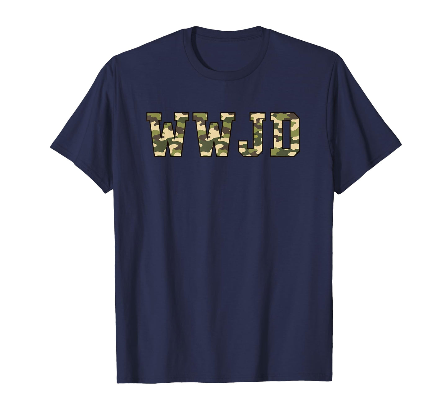 Christian WWJD Camo Military Hunting Faith T-Shirt