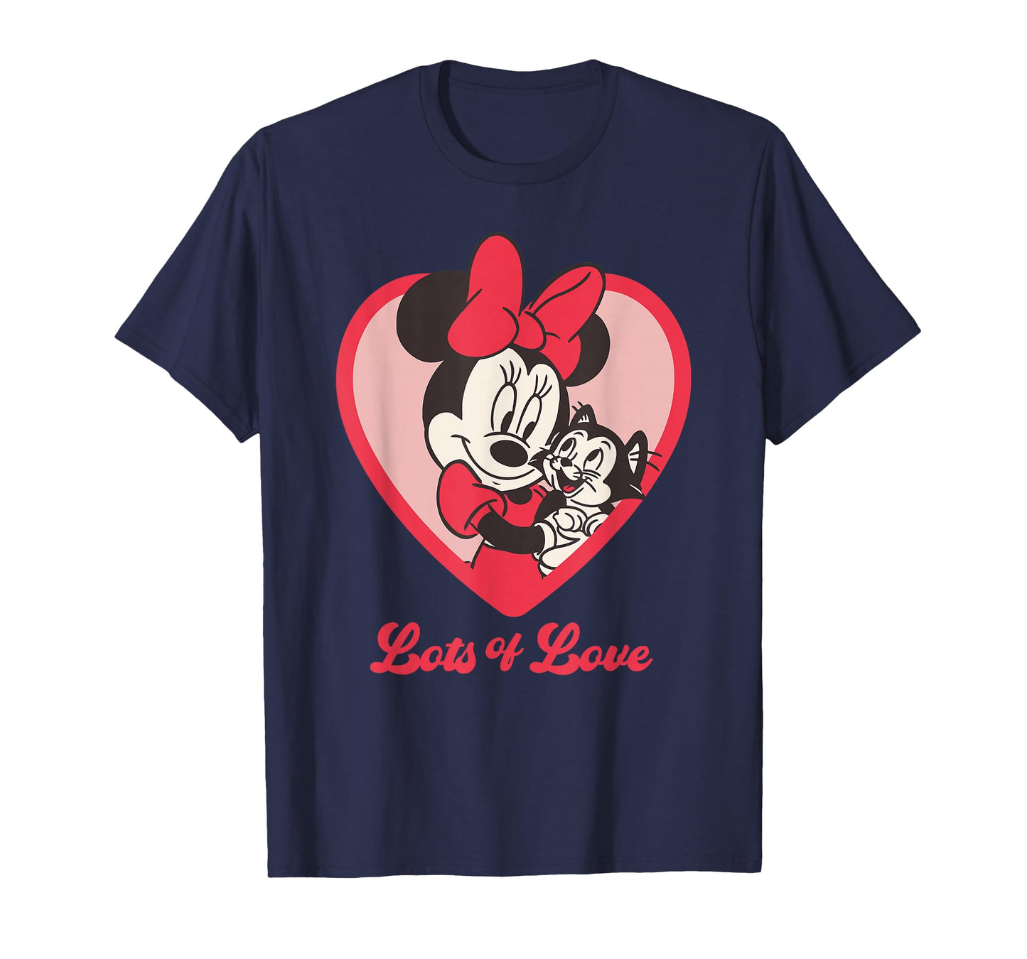 Disney Minnie Mouse Lots of Love Minnie & Figaro The Cat T-Shirt