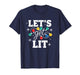 Christmas Let's Get Lit Funny Holiday Lights Party T-Shirt
