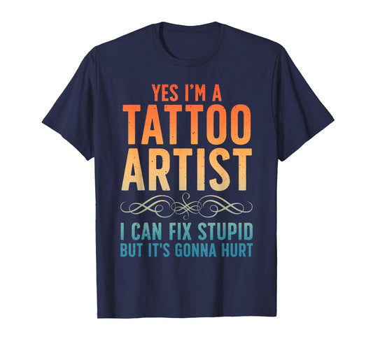 Funny Tattoo Artist Art for Men Women Tattooer Tattoo Artist T-Shirt