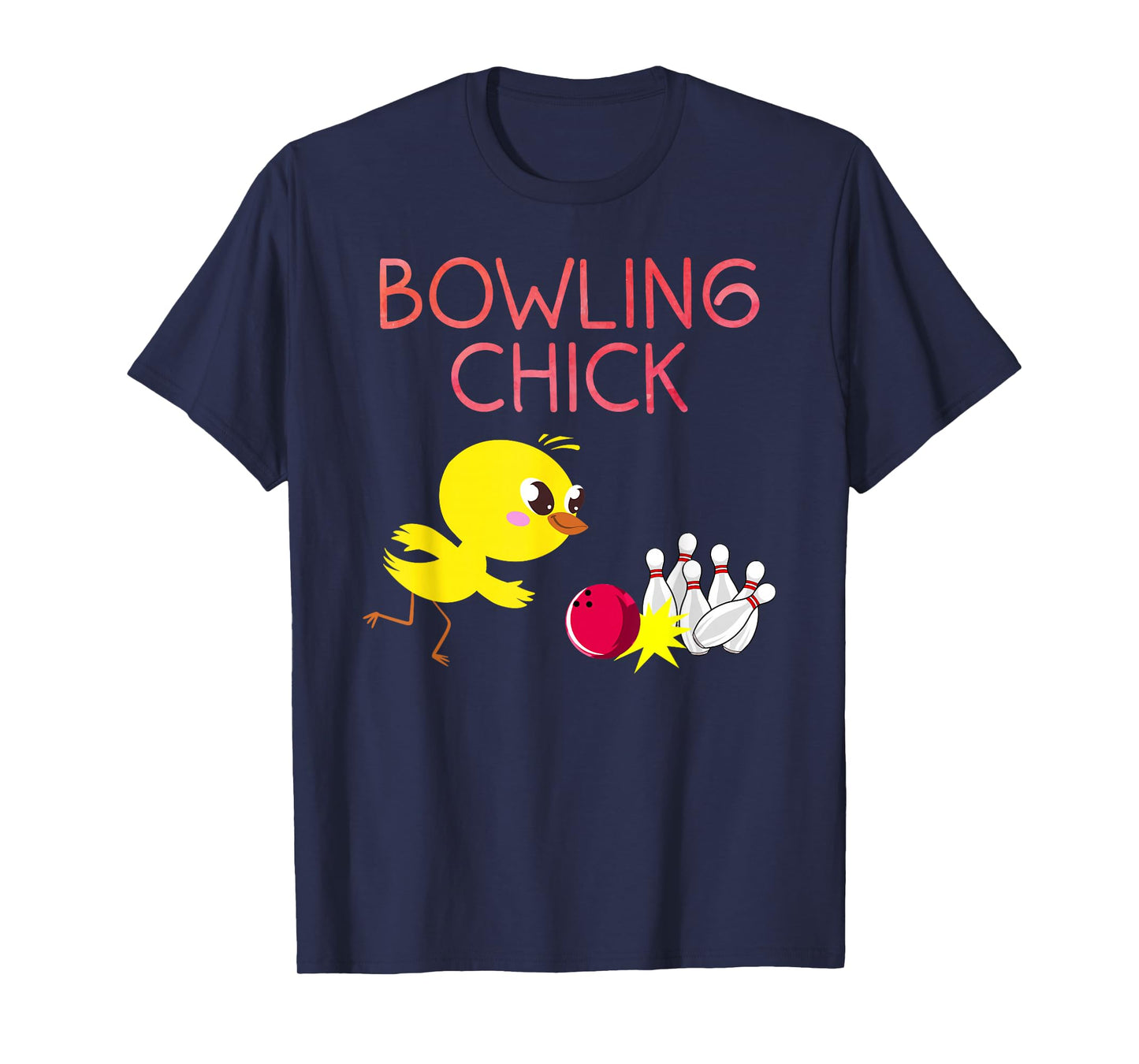 Funny Bowling Design for Girls Women Bowler Bowling Lover T-Shirt