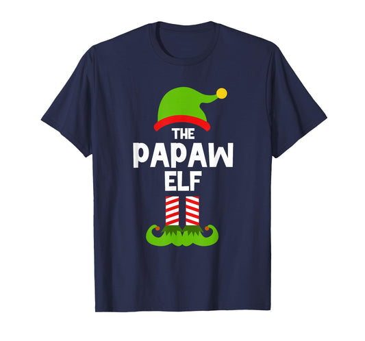 I'm The Papaw Elf Christmas Family Pajama Funny T-Shirt