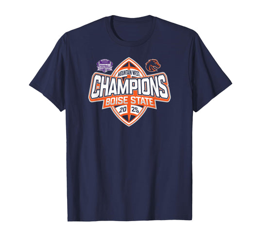 Boise State Broncos Mountain West Champs 2025 Football T-Shirt