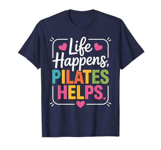 Funny Pilates Art for Men Women Pilates Club Pilates Lover T-Shirt