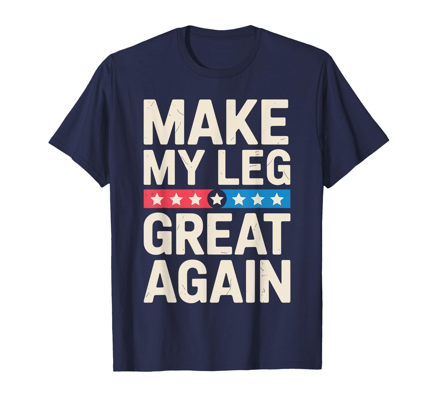 Funny Broken Leg Art for Men Women Foot Surgery Recovery T-Shirt