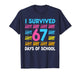 I Survived 67 Days of School Funny 67 Meme Teen Boys Teacher T-Shirt