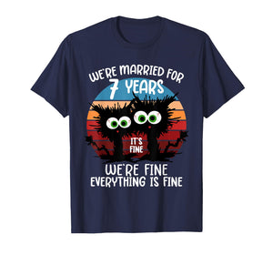 Copper Wedding We're Married for 7 Years T-Shirt