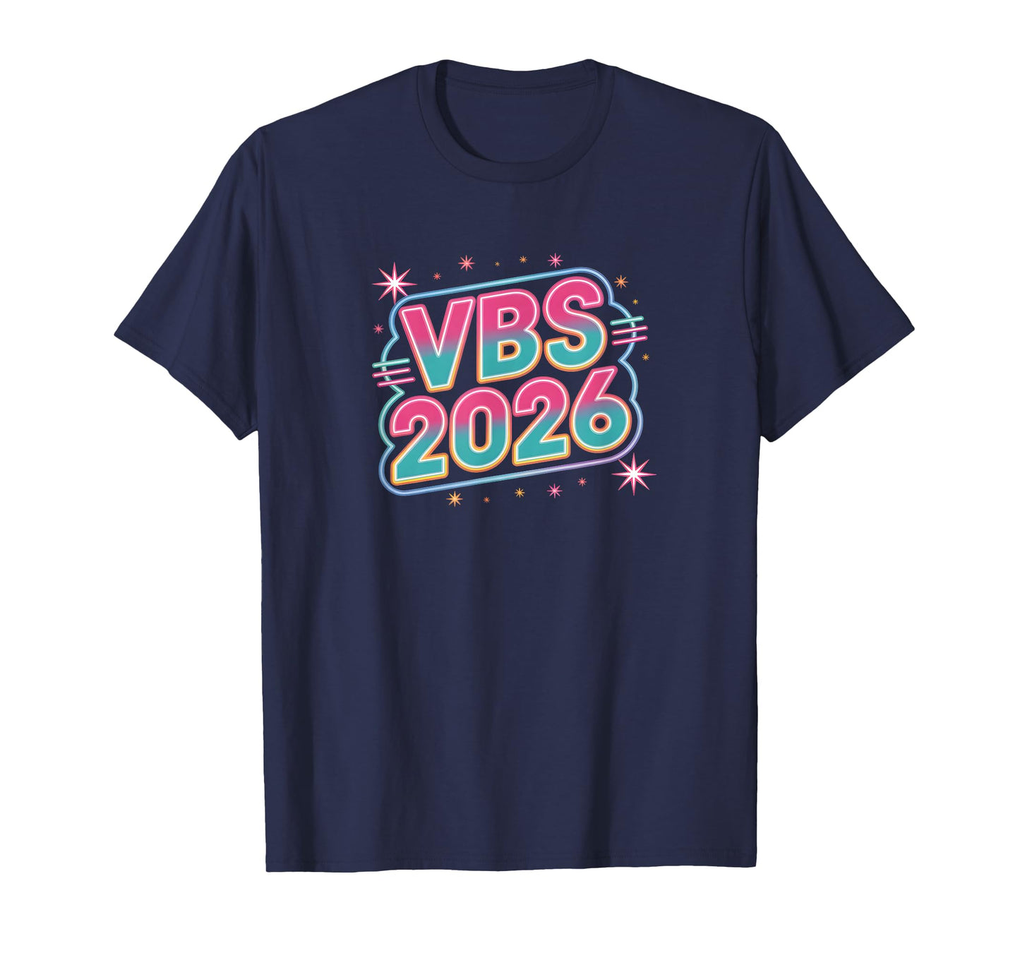 I Love VBS 2026 Vacation Bible School Lighted Sign T-Shirt