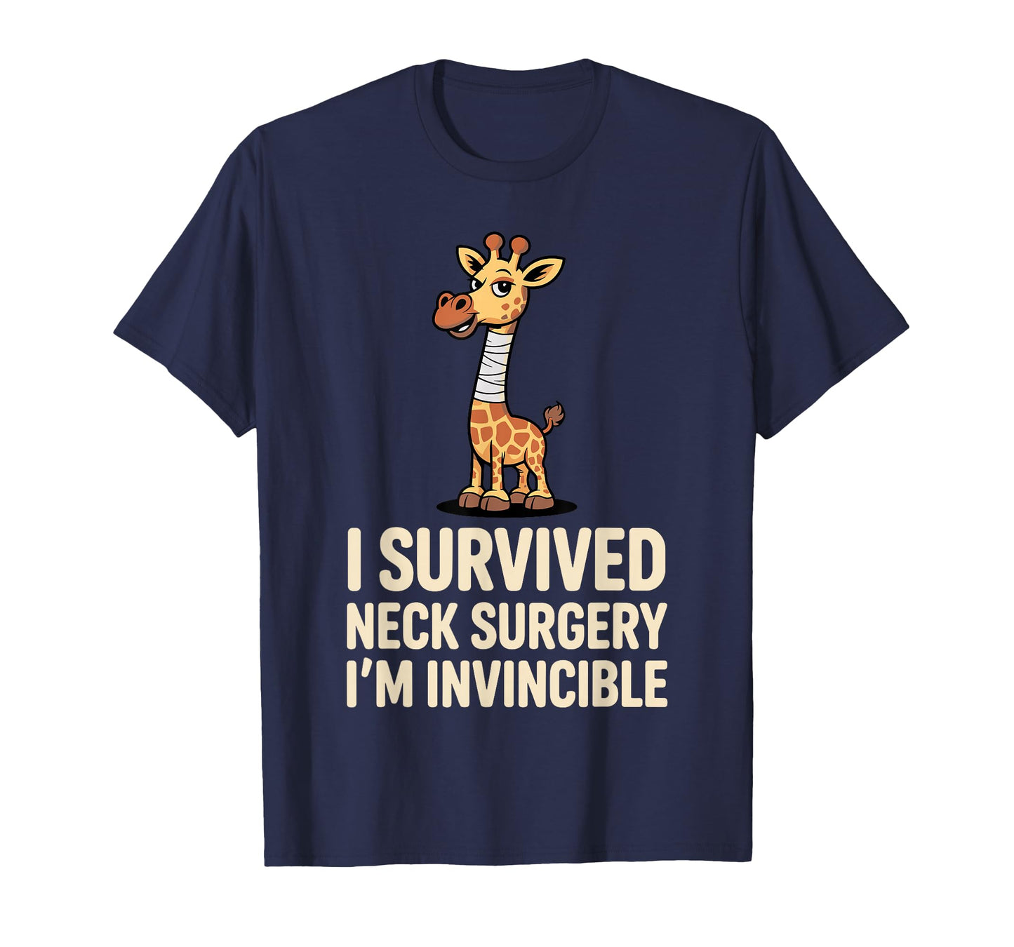 Funny Neck Surgery Art for Men Women Injury Neck Surgery T-Shirt