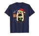 Gothic Christmas Cat and Ghost Festive Fun T-Shirt