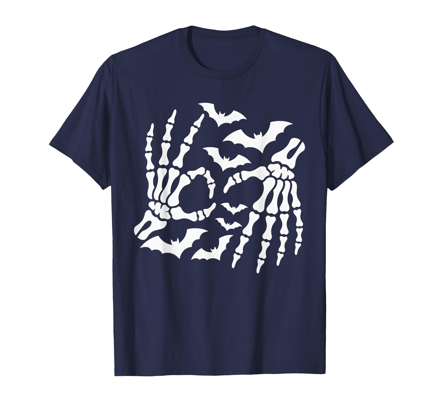 6 7 Halloween Skeleton Meme Hand Sign T-Shirt