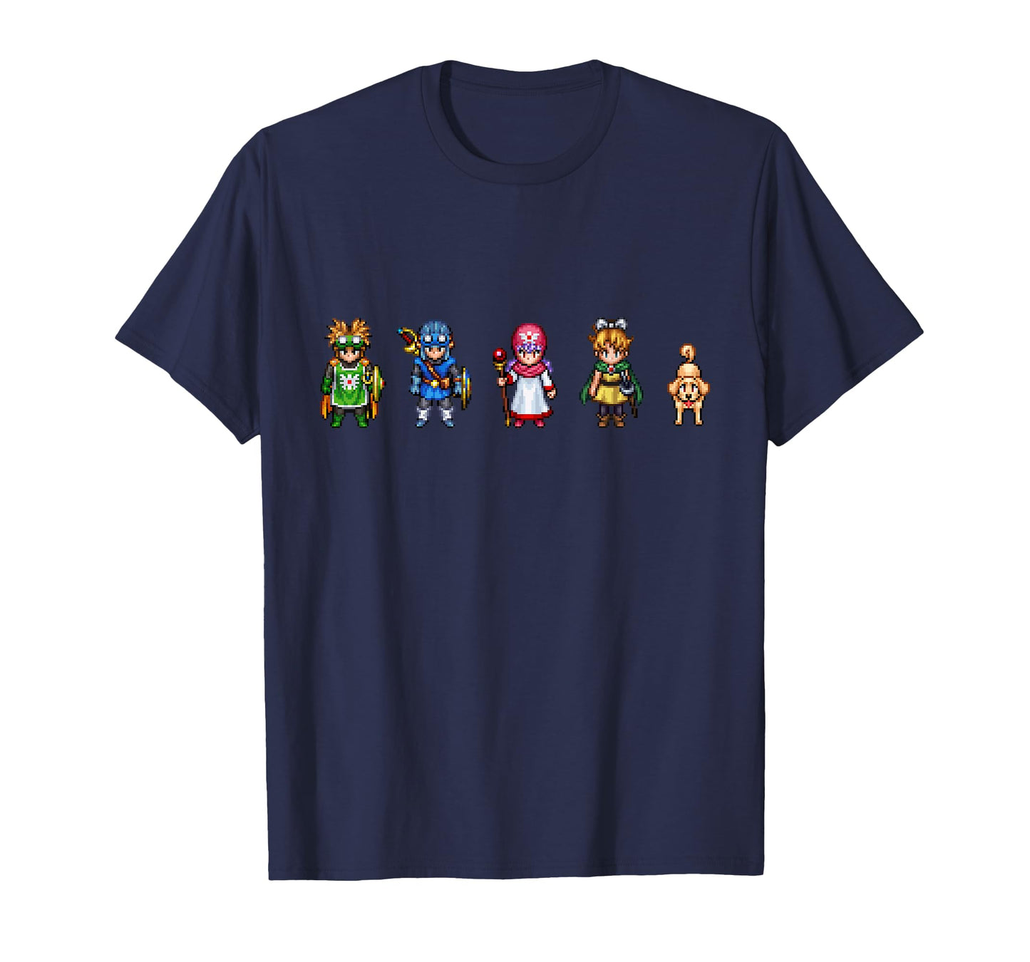 Dragon Quest I & II HD-2D Remake Pixel Heroes T-Shirt