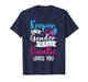 Keeper of The Gender Loves Aunt You Auntie Baby Announcement T-Shirt