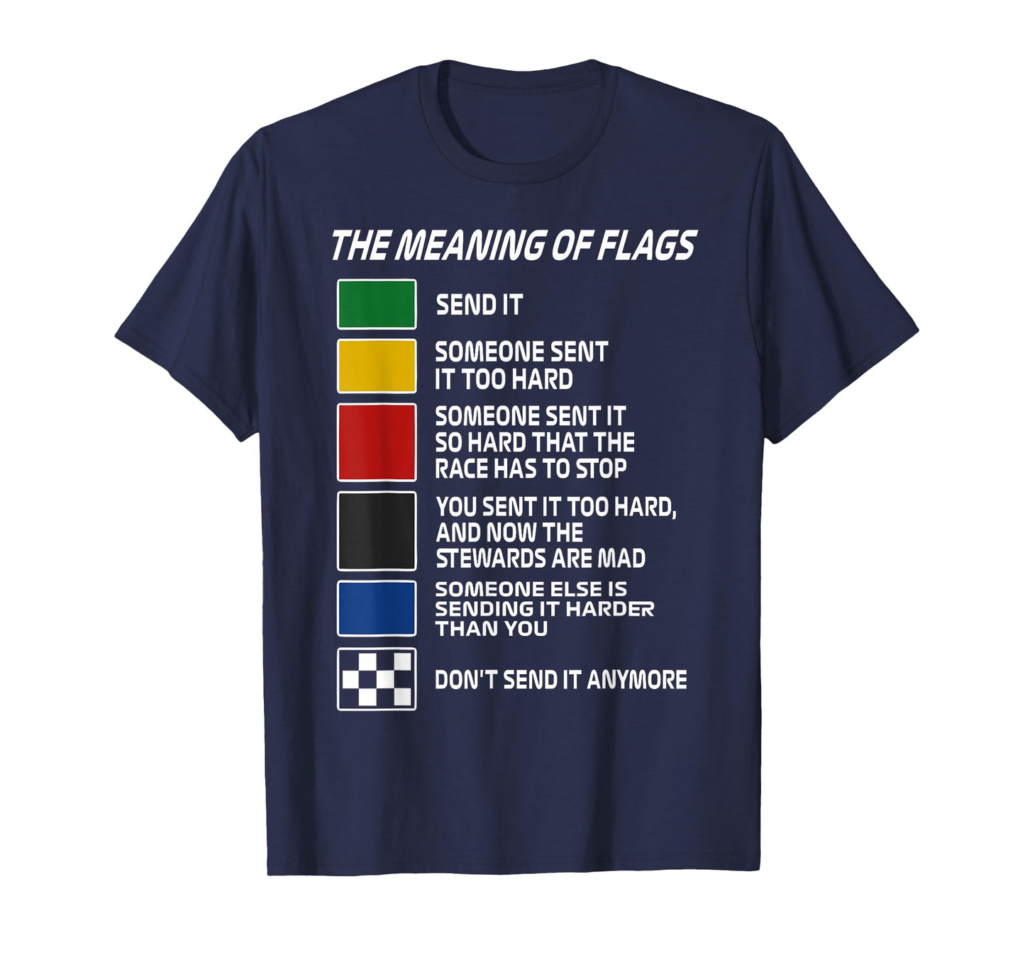 Vintage The Meaning of Racing Flags Motorsport Racing Day T-Shirt