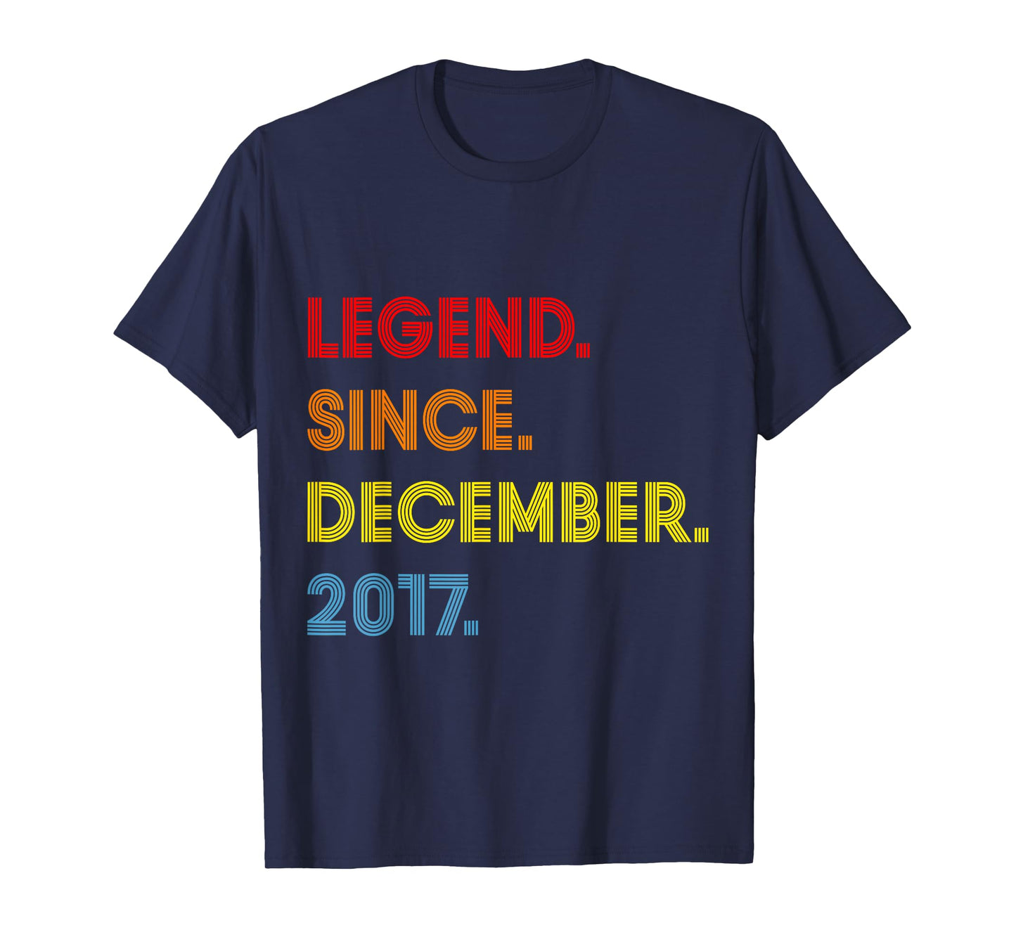 8 Year Old Legend Since December 2017 8th Birthday Boy T-Shirt