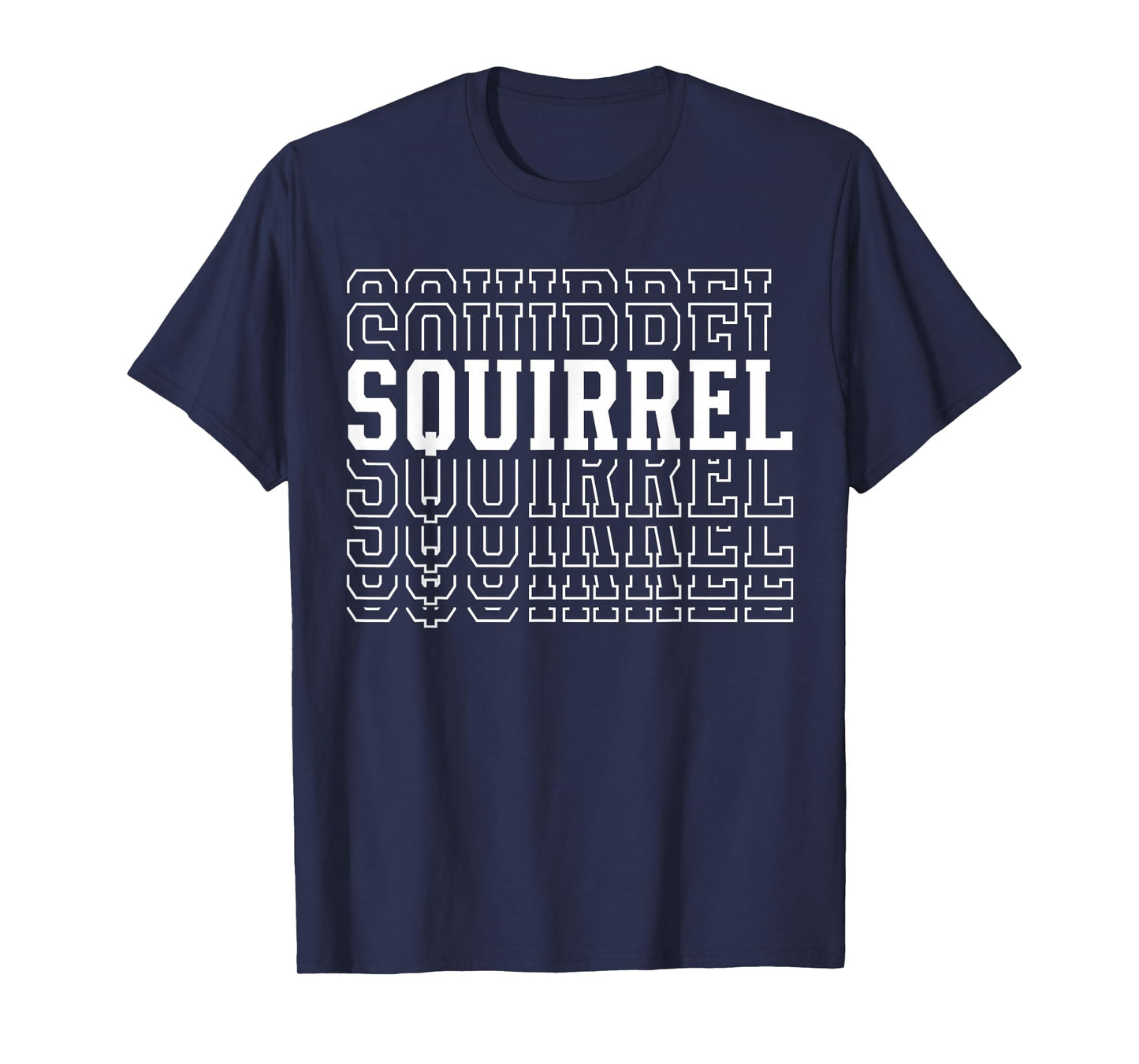 Squirrel Layered Text Costume Animal Lover T-Shirt