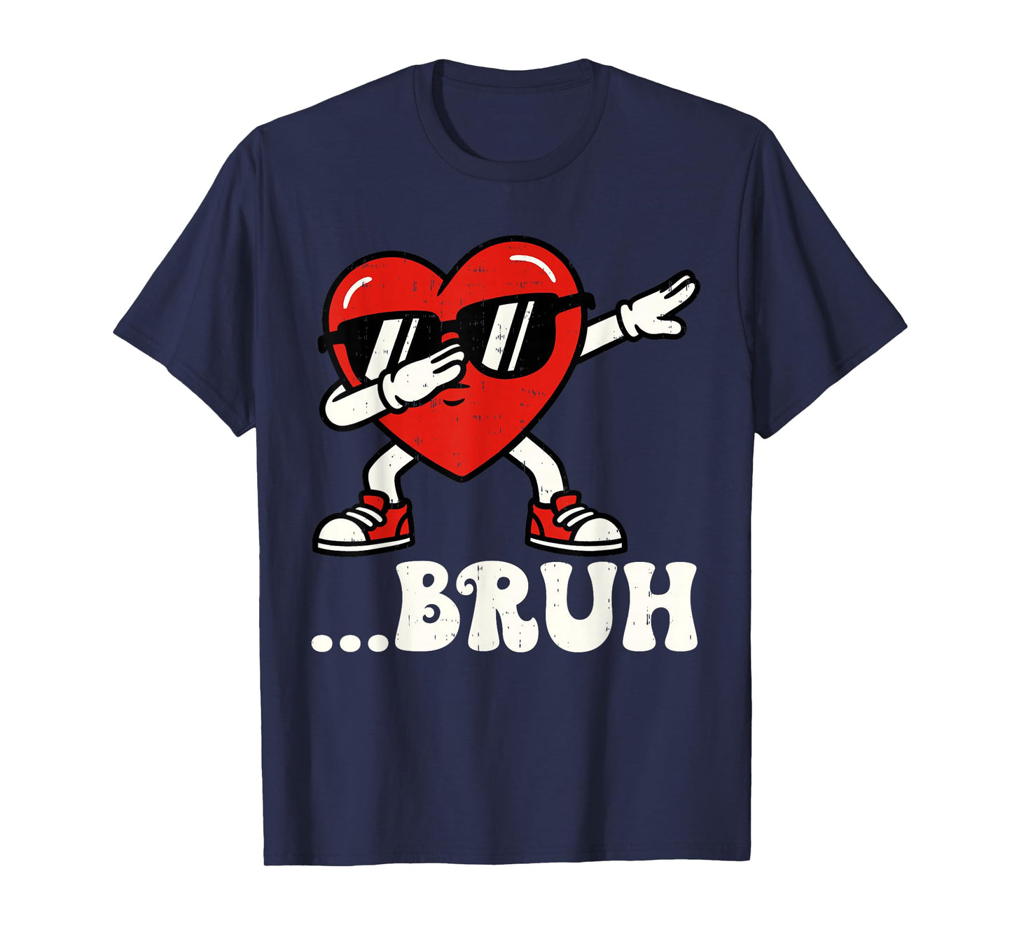 Dabbing Heart Dab Valentines Day for Teens Boys Girls Kids T-Shirt