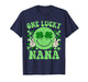 St Patricks Day Family Matching Groovy Retro One Lucky Nana T-Shirt