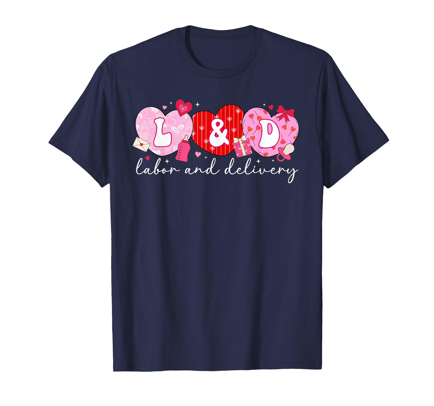L&D Nurse Valentine Labor and Delivery Nurse Valentines Day T-Shirt