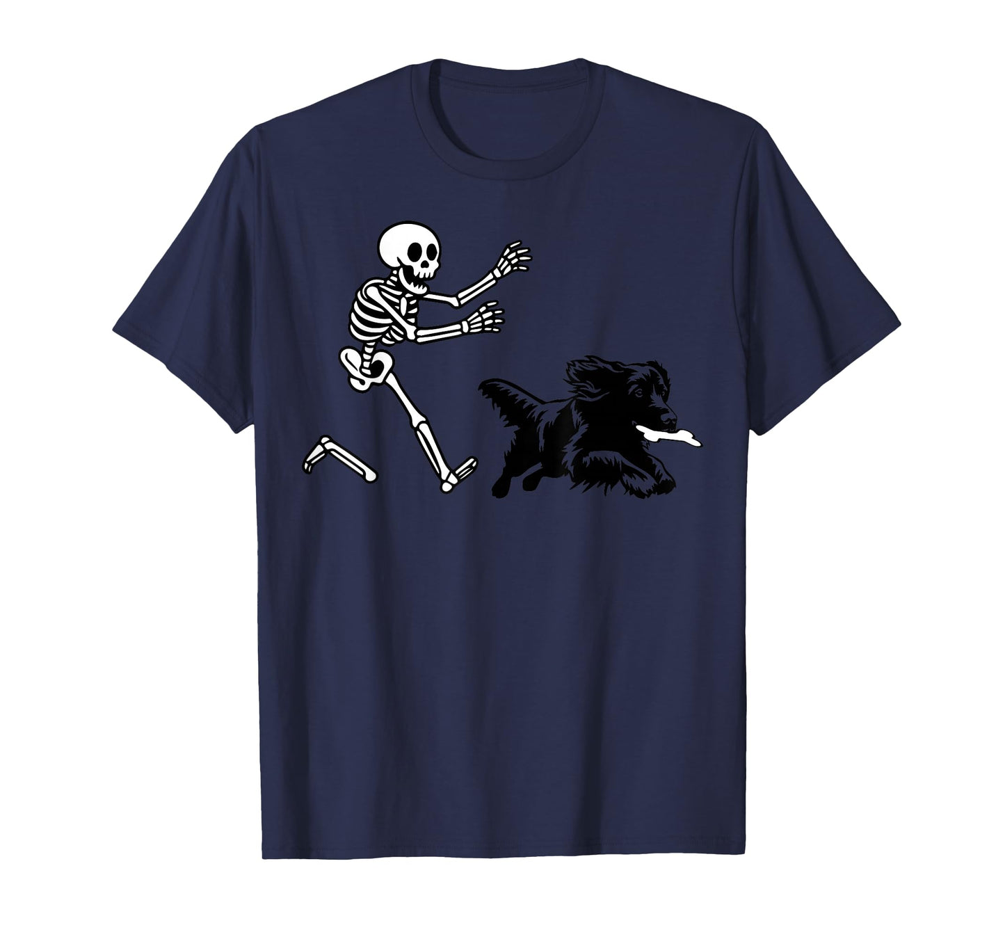 Funny Boykin Spaniel Running Skeleton Halloween T-Shirt