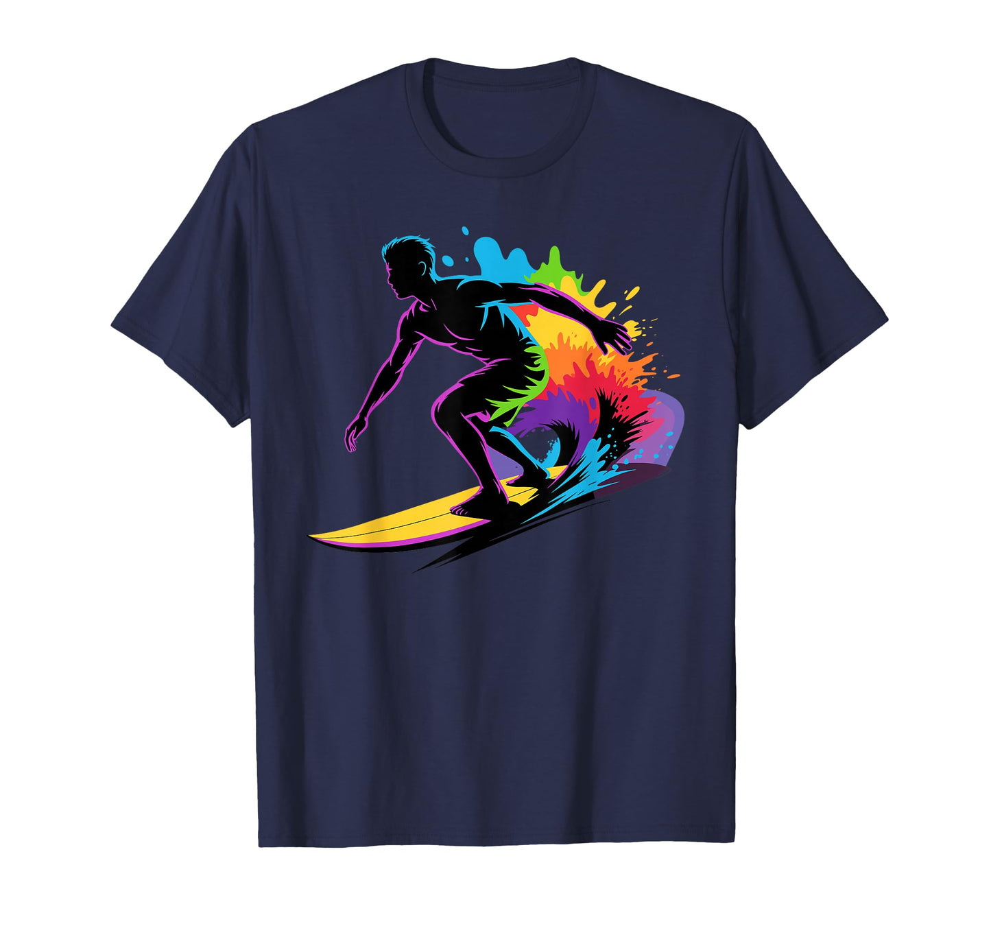Funny Surfing Art for Men Women Kids Surfing Lovers Surfer T-Shirt