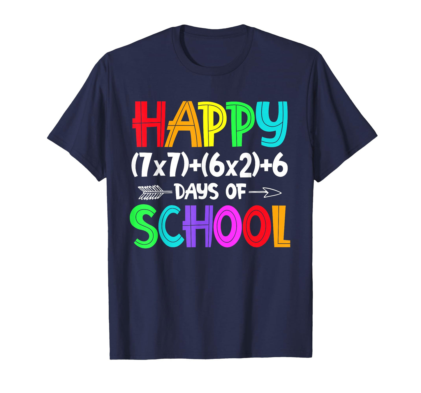 Happy 67 Days of School Math Teacher Students Six Seven Meme T-Shirt