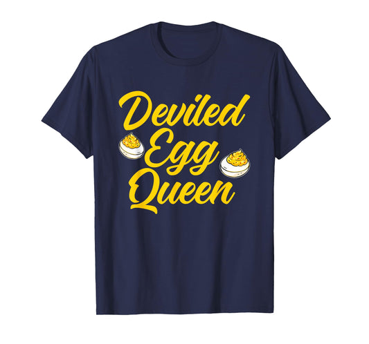 Deviled Egg Queen Funny Retro Kitchen T-Shirt