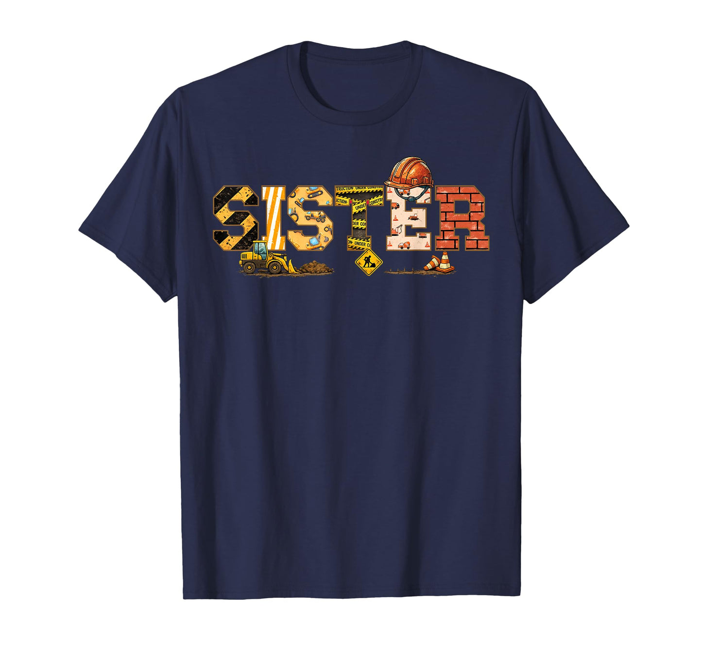 Sister Construction Birthday T-Shirt
