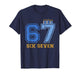 Hanukkah 67 Six Seven Boy Girl Kids 67 Meme Hanukkah 6-7 T-Shirt