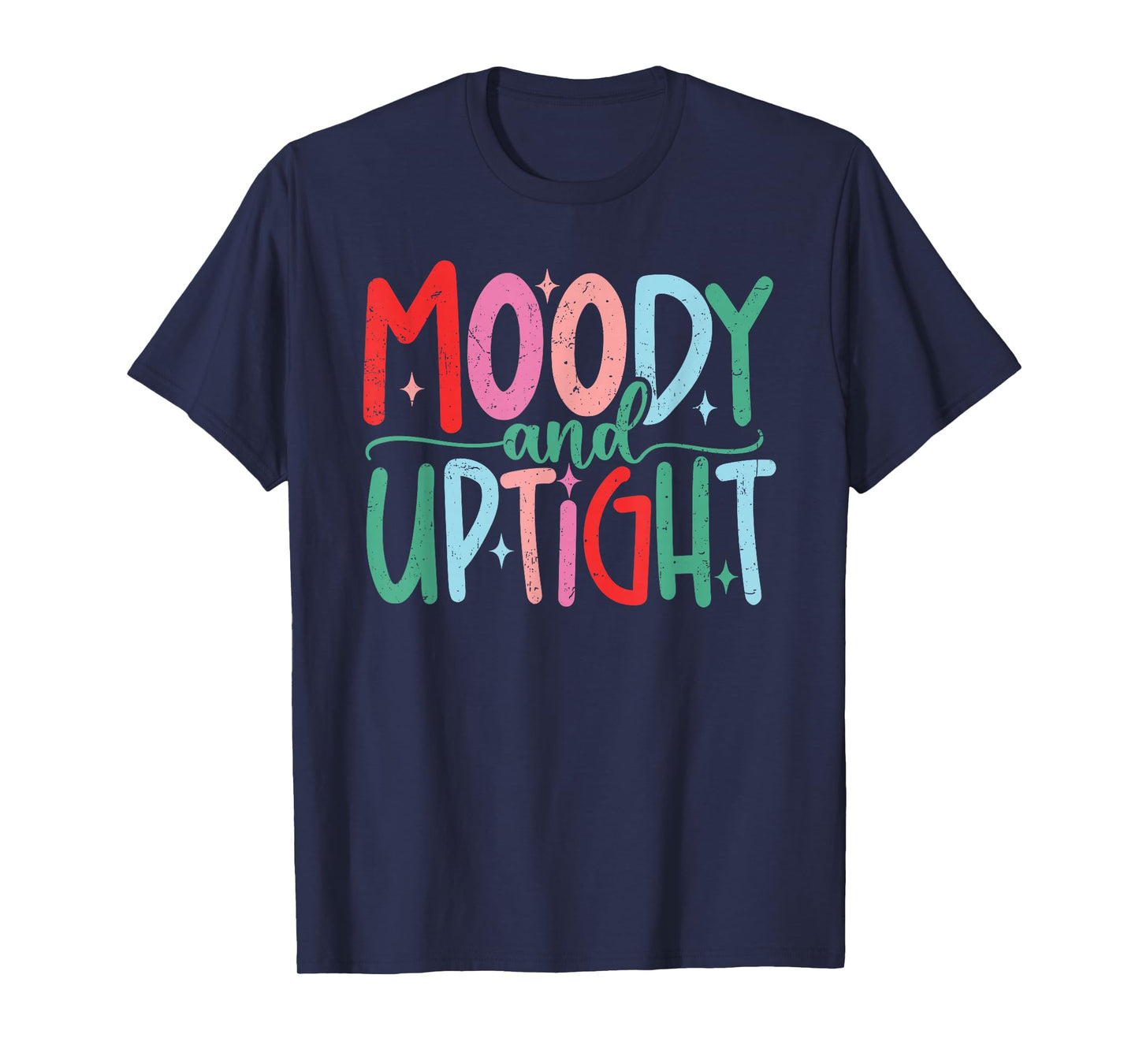 Merry & Bright Moody & Uptight Matching Couples Christmas T-Shirt
