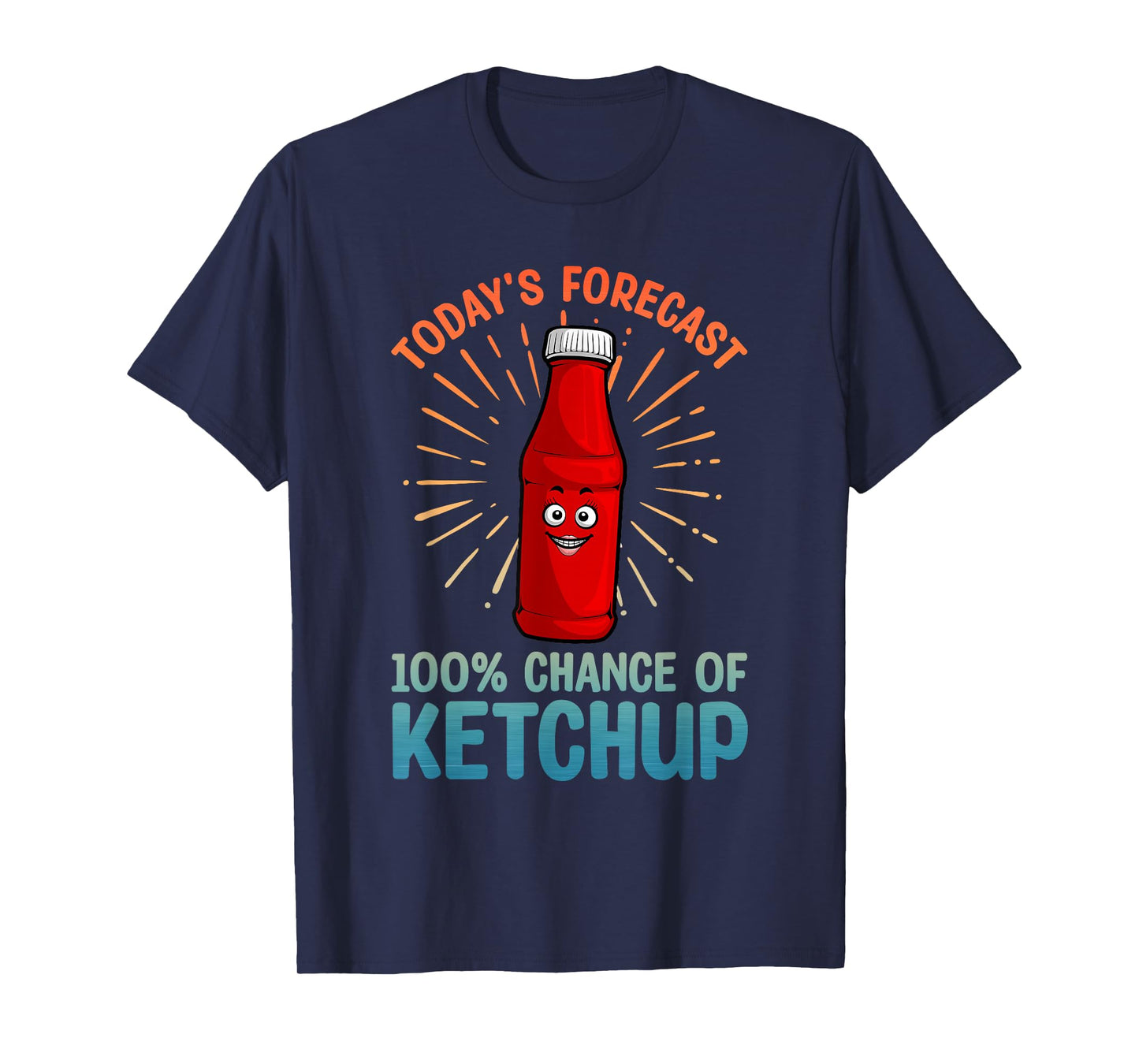 Funny Ketchup Art for Men Women Youth Tomato Ketchup Lover T-Shirt