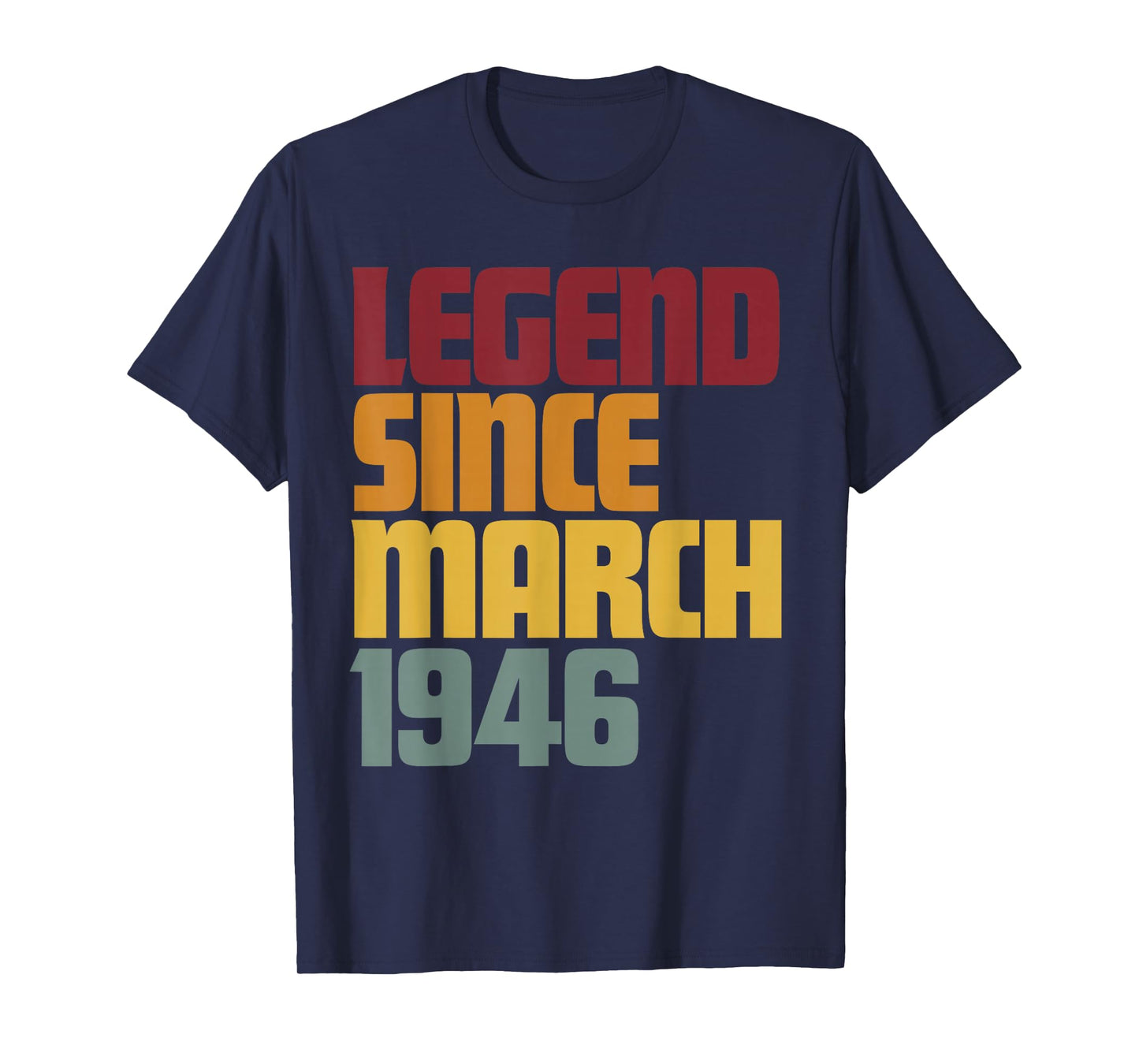 Legend Since March 1946 80th Birthday - Vintage Funny T-Shirt