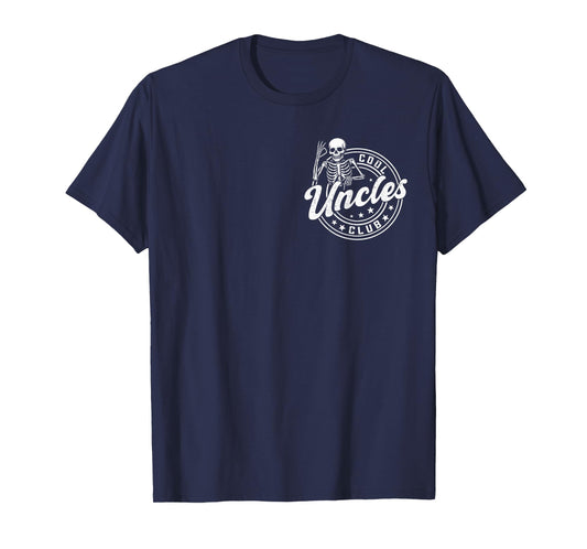 Retro Cool Uncles Club Funny New Uncle Men Skeleton T-Shirt