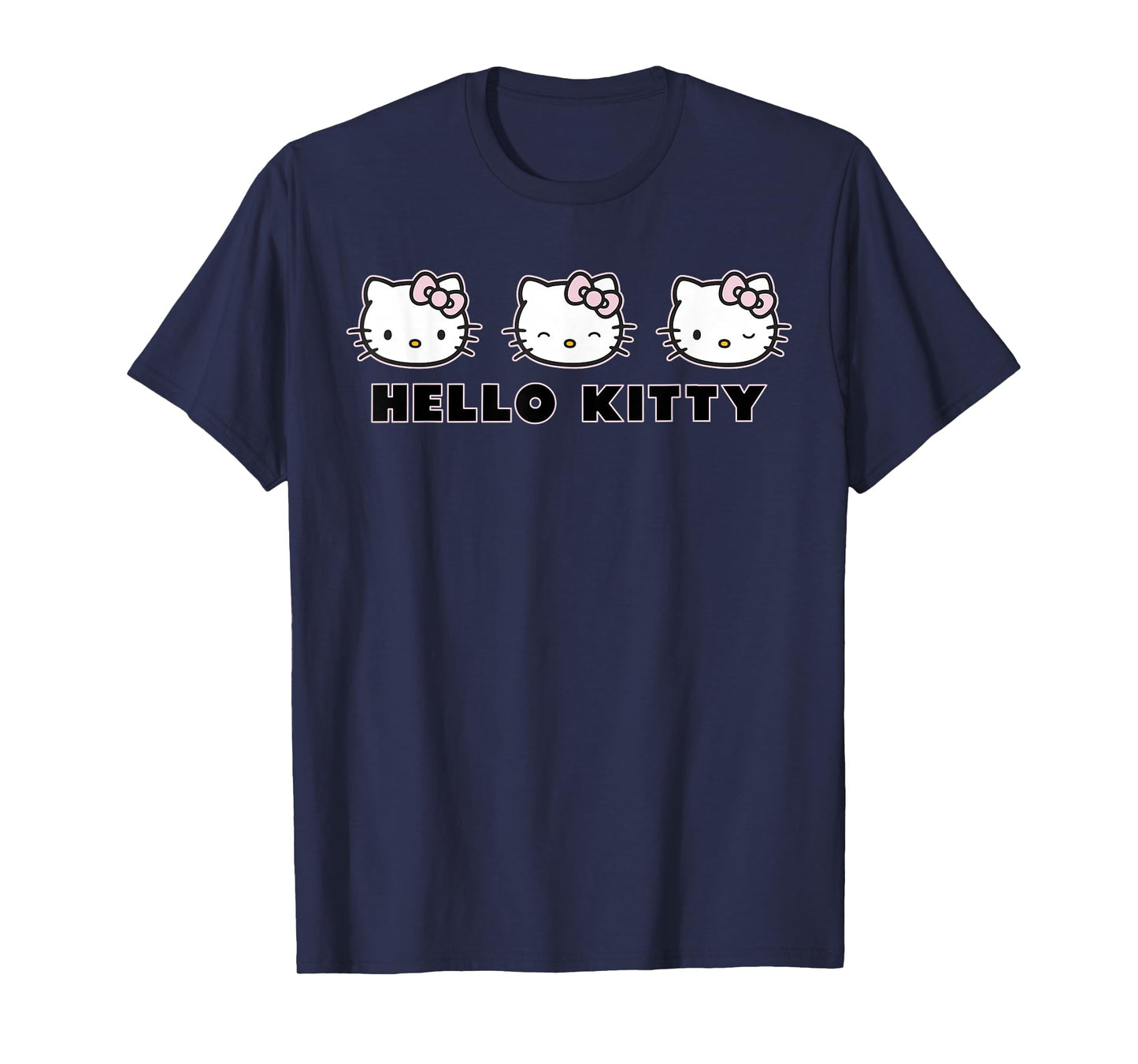 Hello Kitty Varied Expressions Cute Logo T-Shirt
