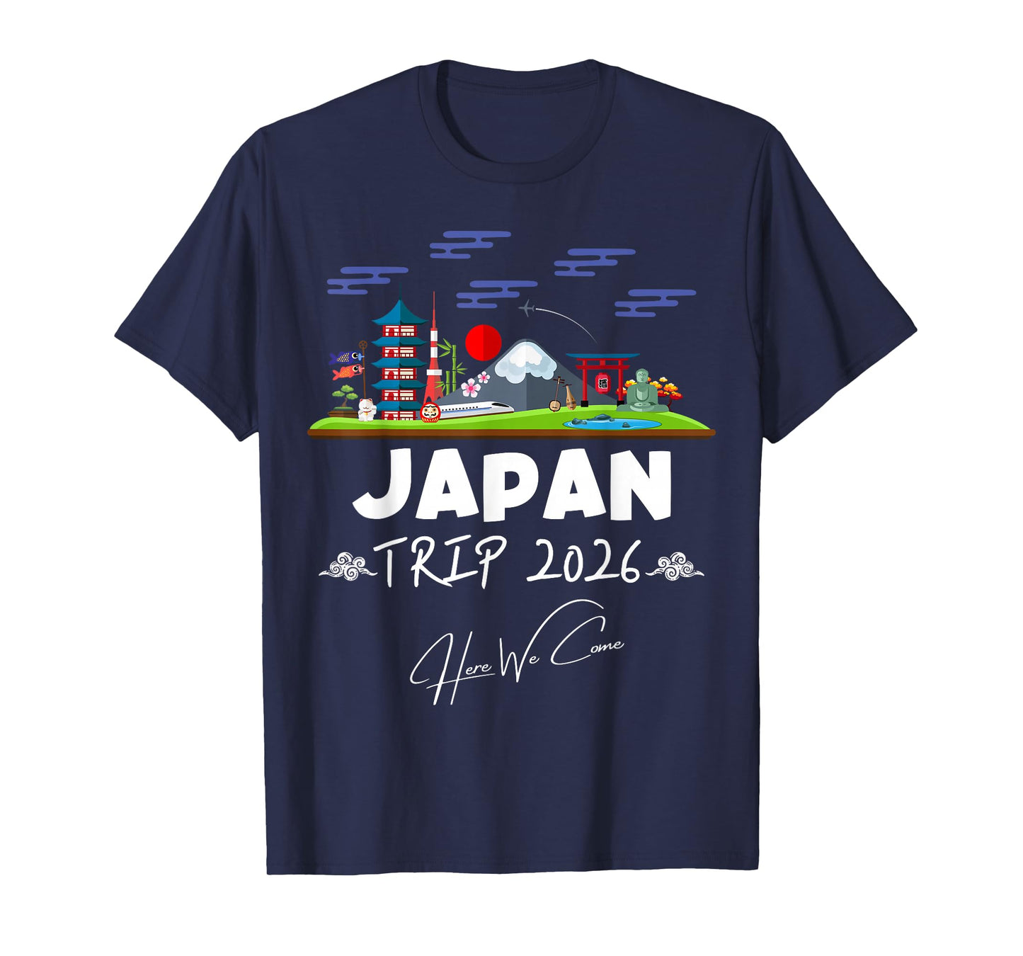 Japan Trip 2026 Here We Come Matching Team Travel Vacation T-Shirt