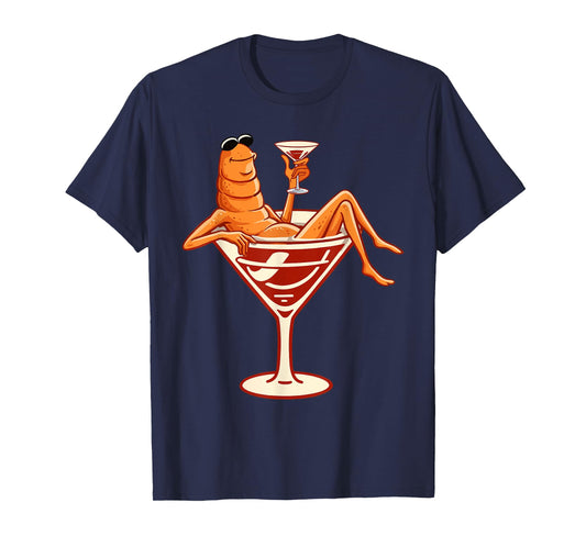 Relaxed Marcus The Worm Cocktail Funny Marcus The Worm Meme T-Shirt
