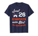 Level 26 Complete to Be Continue Birthday Gift 26 Years Old T-Shirt