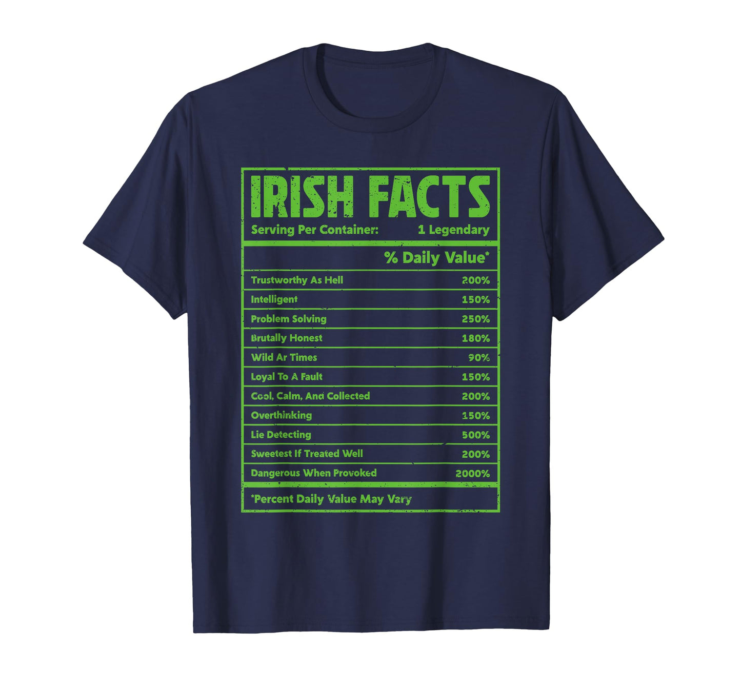 Funny Irish Facts Ireland Pride St. Patrick's Day Boys Girls T-Shirt
