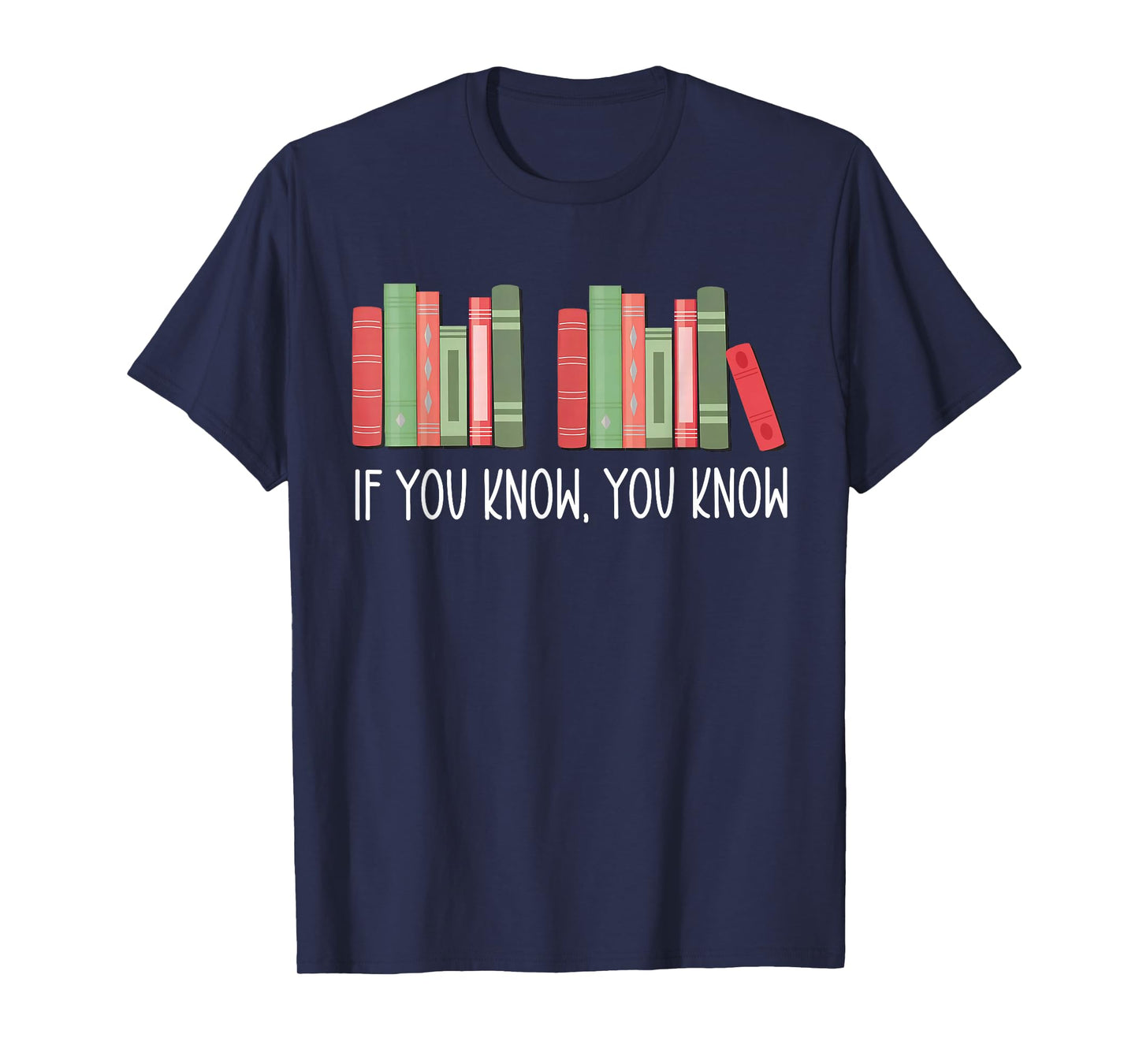 Funny If You Know You Know 6 7 Reading Books Merry Christmas T-Shirt