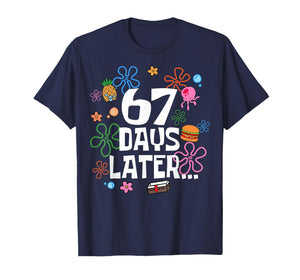 Six Seven Meme 67 Days of School Later Funny Teacher Kids T-Shirt