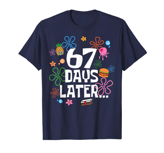 Six Seven Meme 67 Days of School Later Funny Teacher Kids T-Shirt