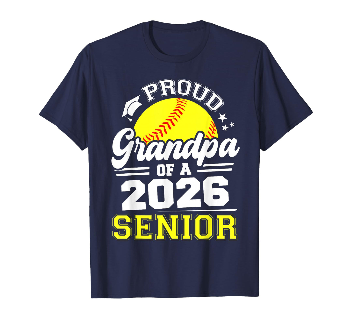 Proud Grandpa of A 2026 Senior Softball Graduate T-Shirt