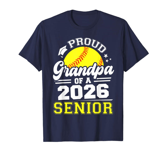 Proud Grandpa of A 2026 Senior Softball Graduate T-Shirt