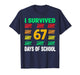 I Survived 67 Days of School 6 7 Shirt Kids 67 Boys 6-7 Meme T-Shirt