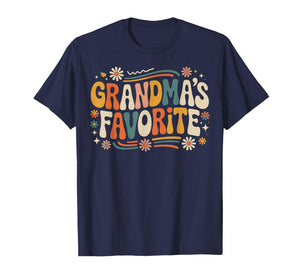 Grandmas Favorite Funny Grandparent Grandchild Vintage Humor T-Shirt
