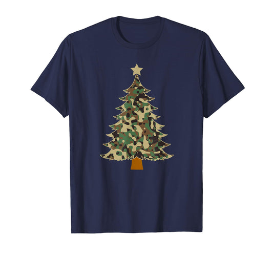 Camouflage Christmas Tree Camo Xmas for Men Women Boys Girls T-Shirt