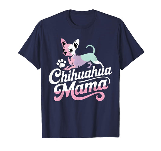 Chihuahua Mom Dog Lover Paw Women T-Shirt